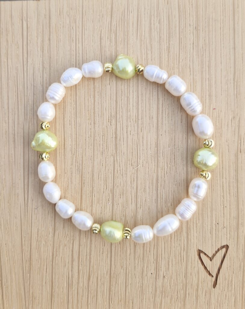 Ferskvandsperle armbånd