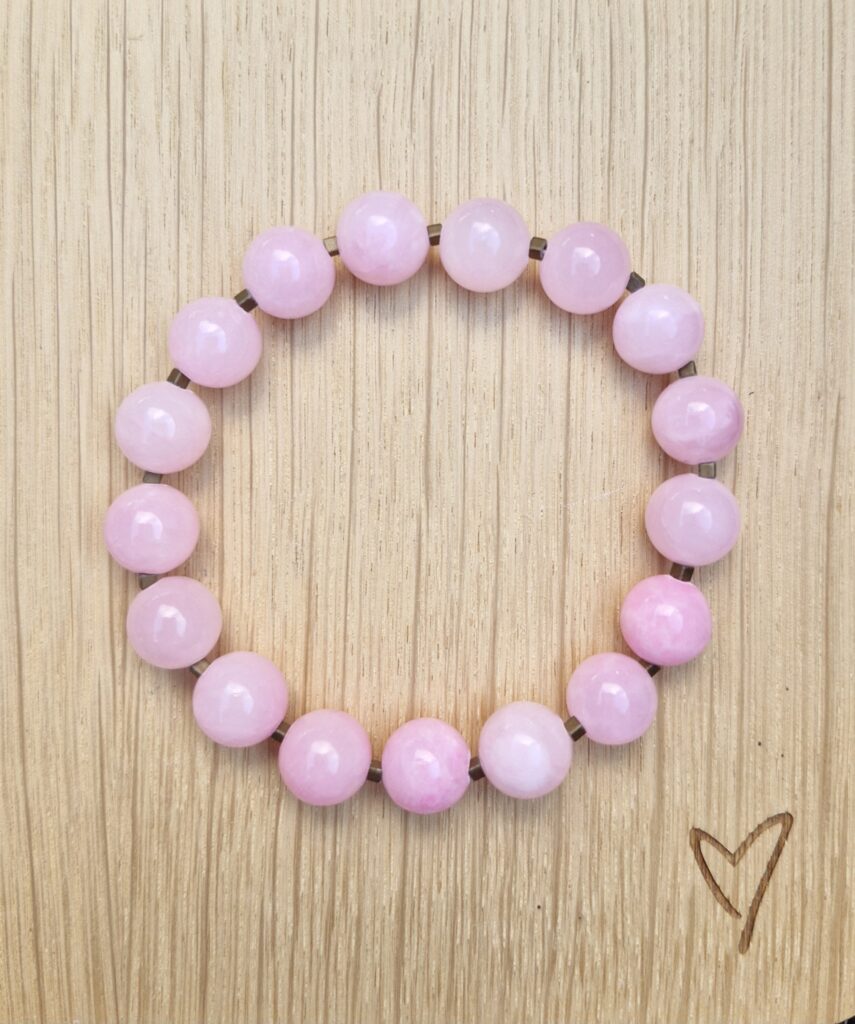 Pink Jade armbånd