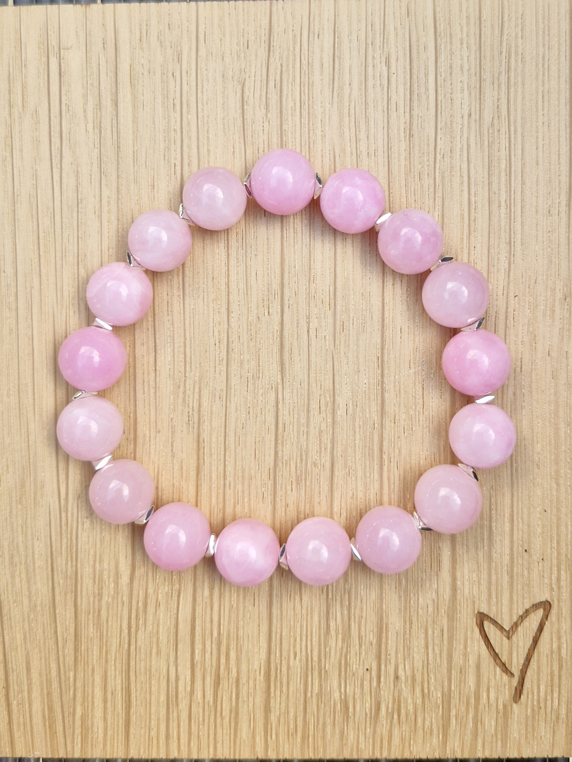 Pink Jade armbånd